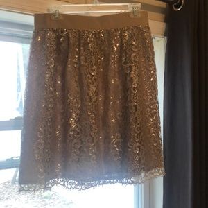 J. Crew silvery lace overly tulip skirt, 8